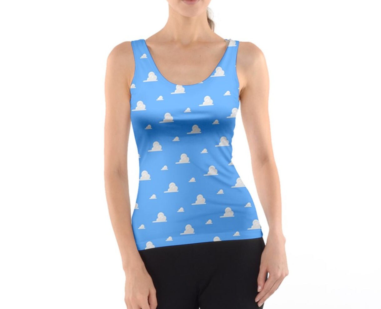 Women's Cloud Wallpaper Inspired Tank Top
