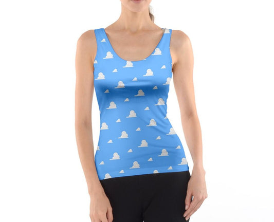 Women's Cloud Wallpaper Inspired Tank Top