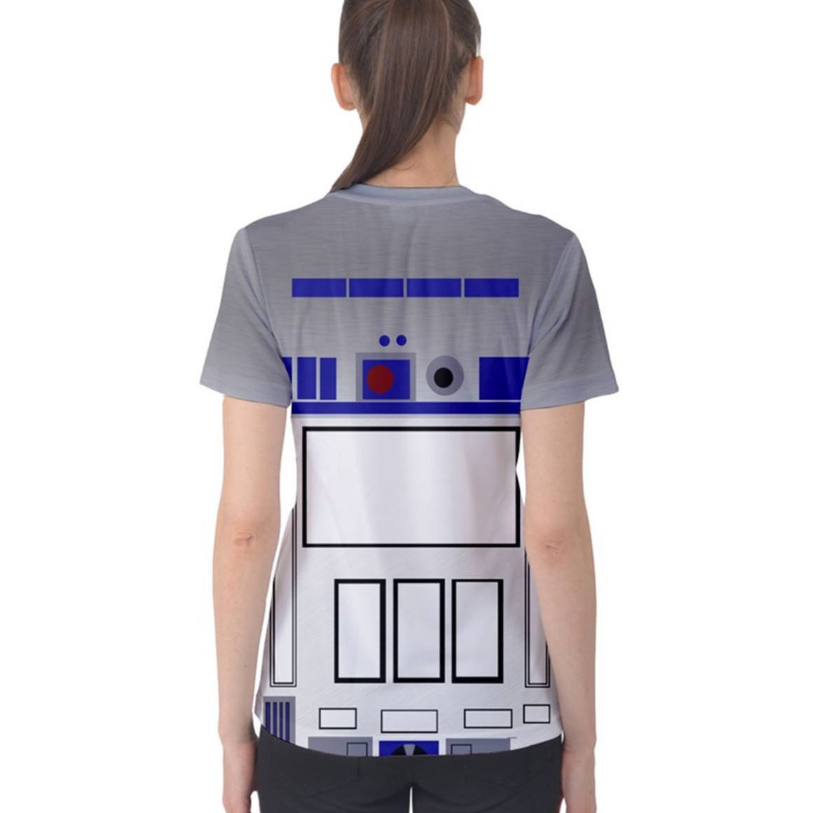Women's R2D2 Inspired Short Sleeve Shirt