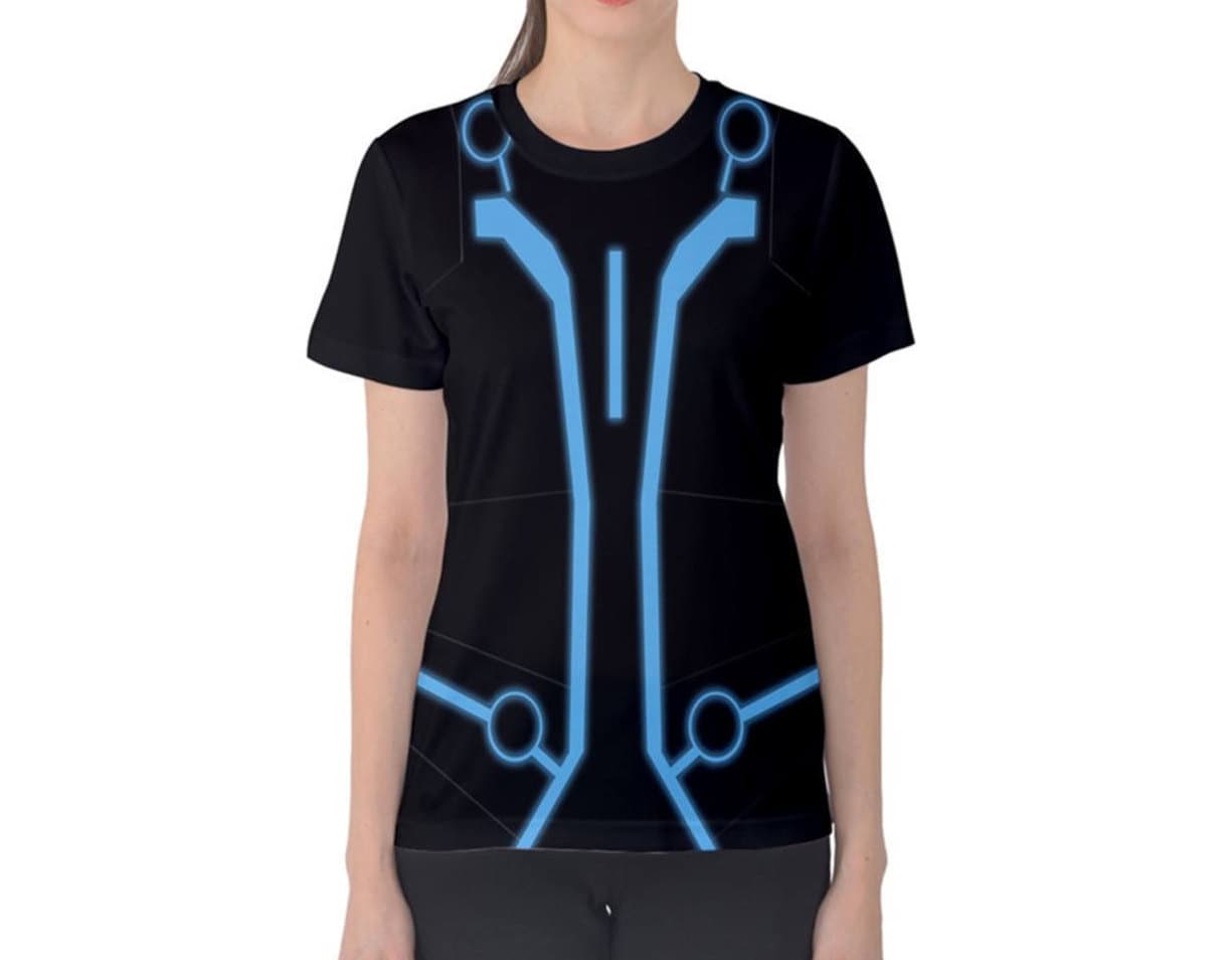 Women's Tron Legacy Inspired Short Sleeve Shirt