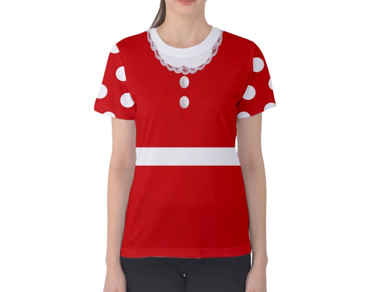 Women's Minnie Inspired Short Sleeve Shirt