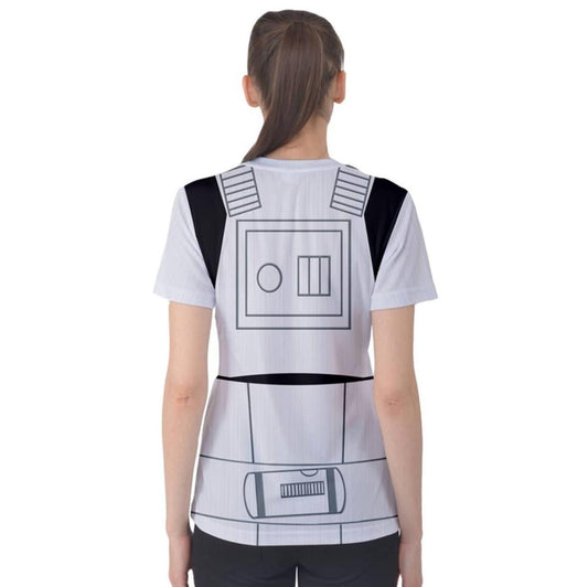 Women's Stormtrooper Inspired Short Sleeve Shirt