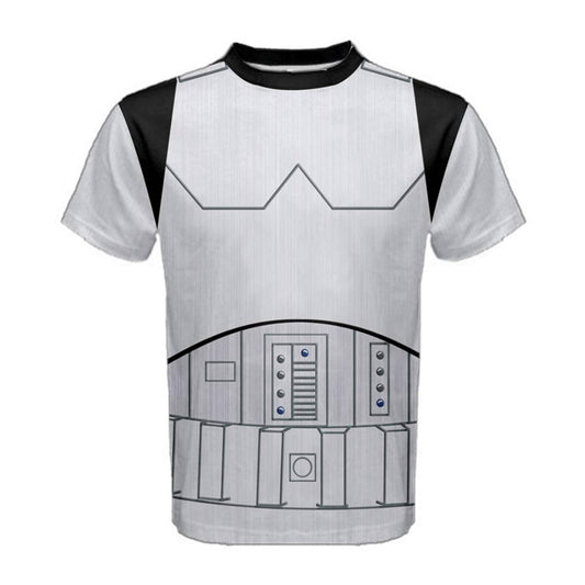 Men's Stormtrooper Inspired ATHLETIC Short Sleeve Shirt