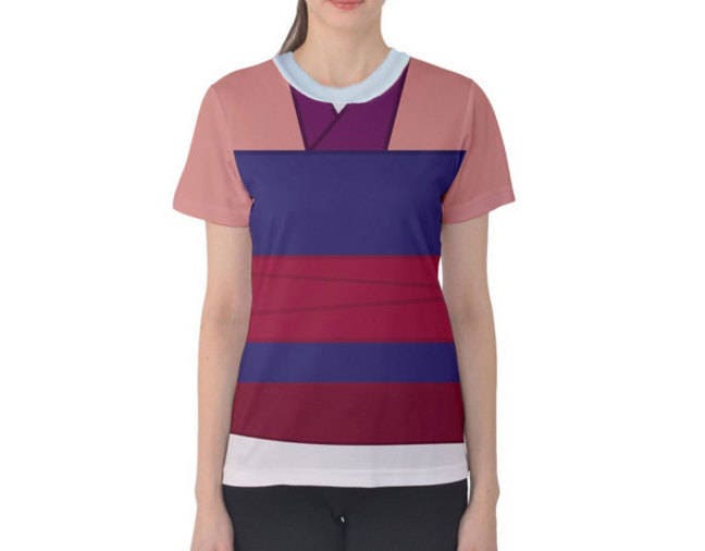 Women's Mulan Inspired ATHLETIC Short Sleeve Shirt