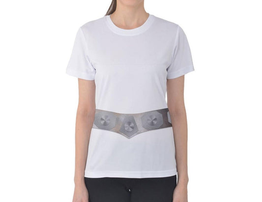 Women's Princess Leia Inspired ATHLETIC Short Sleeve Shirt
