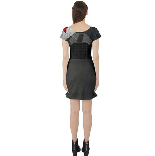 READY-to-SHIP Bucky Inspired Skater Dress: Sublimation Print Costume