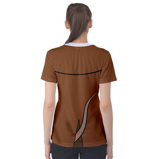 Women's Great Mouse Detective Inspired ATHLETIC Short Sleeve Shirt
