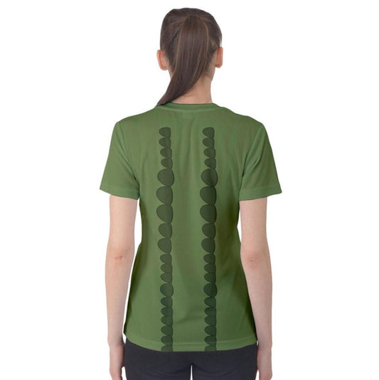 Women's Tick Tock Crocodile Inspired Short Sleeve Shirt