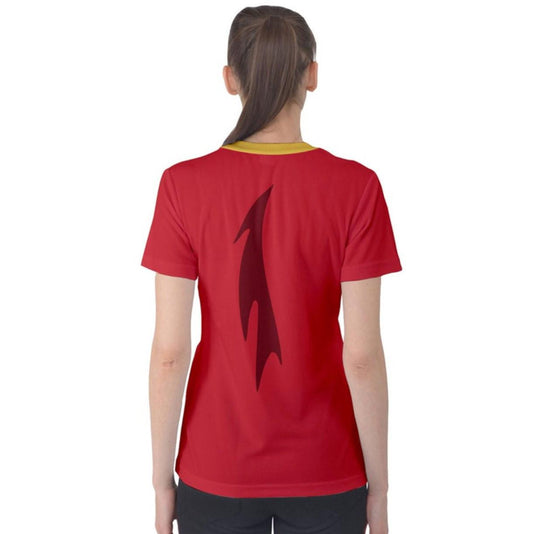 Women's Mushu Mulan Inspired Short Sleeve Shirt