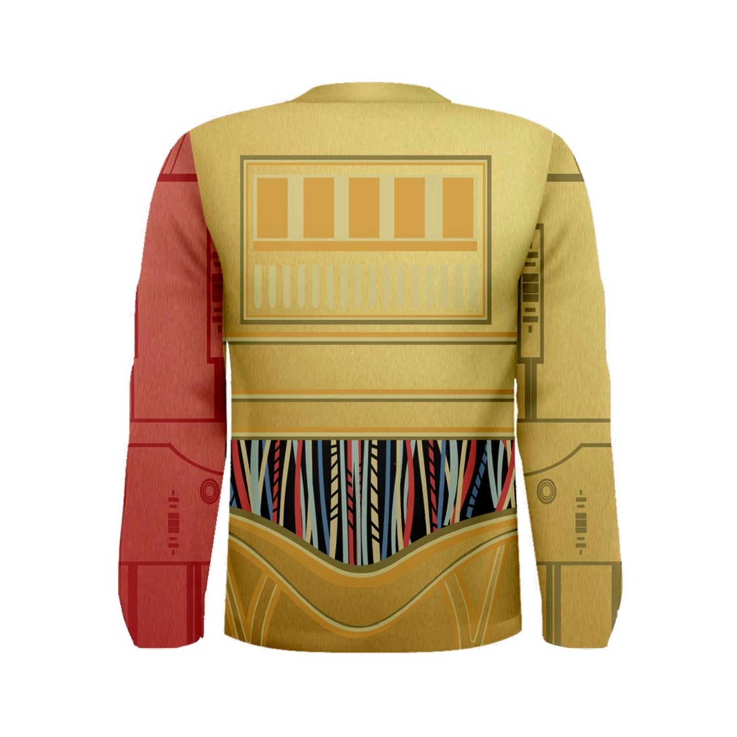 Men's C3PO Inspired Long Sleeve Shirt