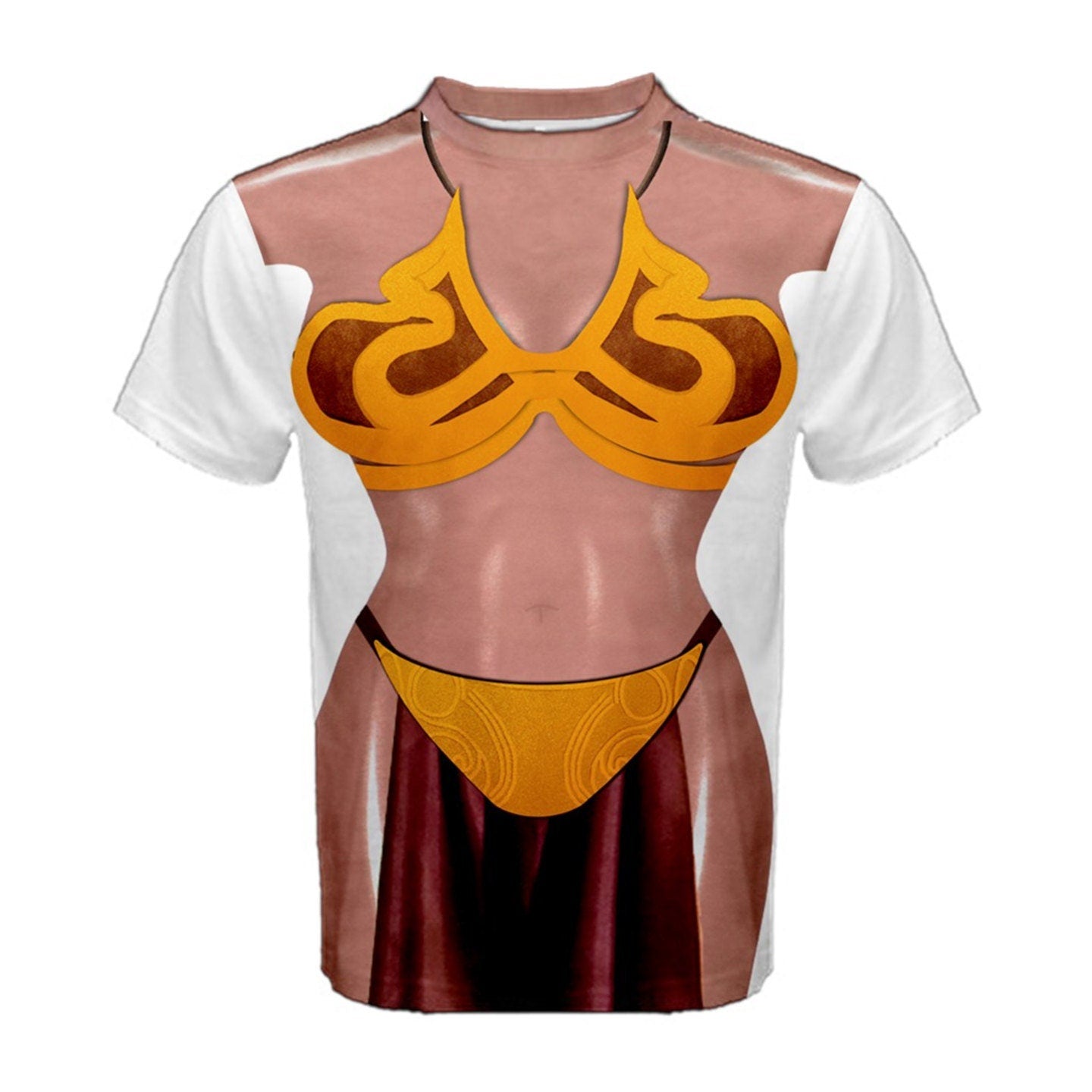 Men's Slave Leia Inspired ATHLETIC Short Sleeve Shirt