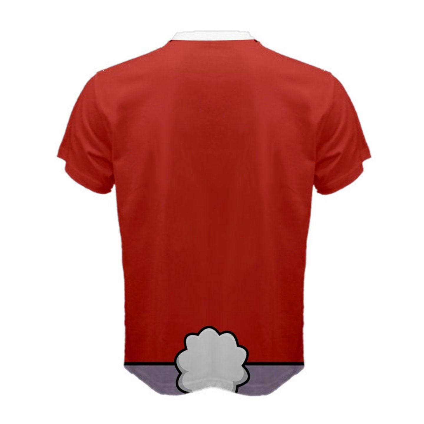 Men's White Rabbit Inspired Short Sleeve Shirt