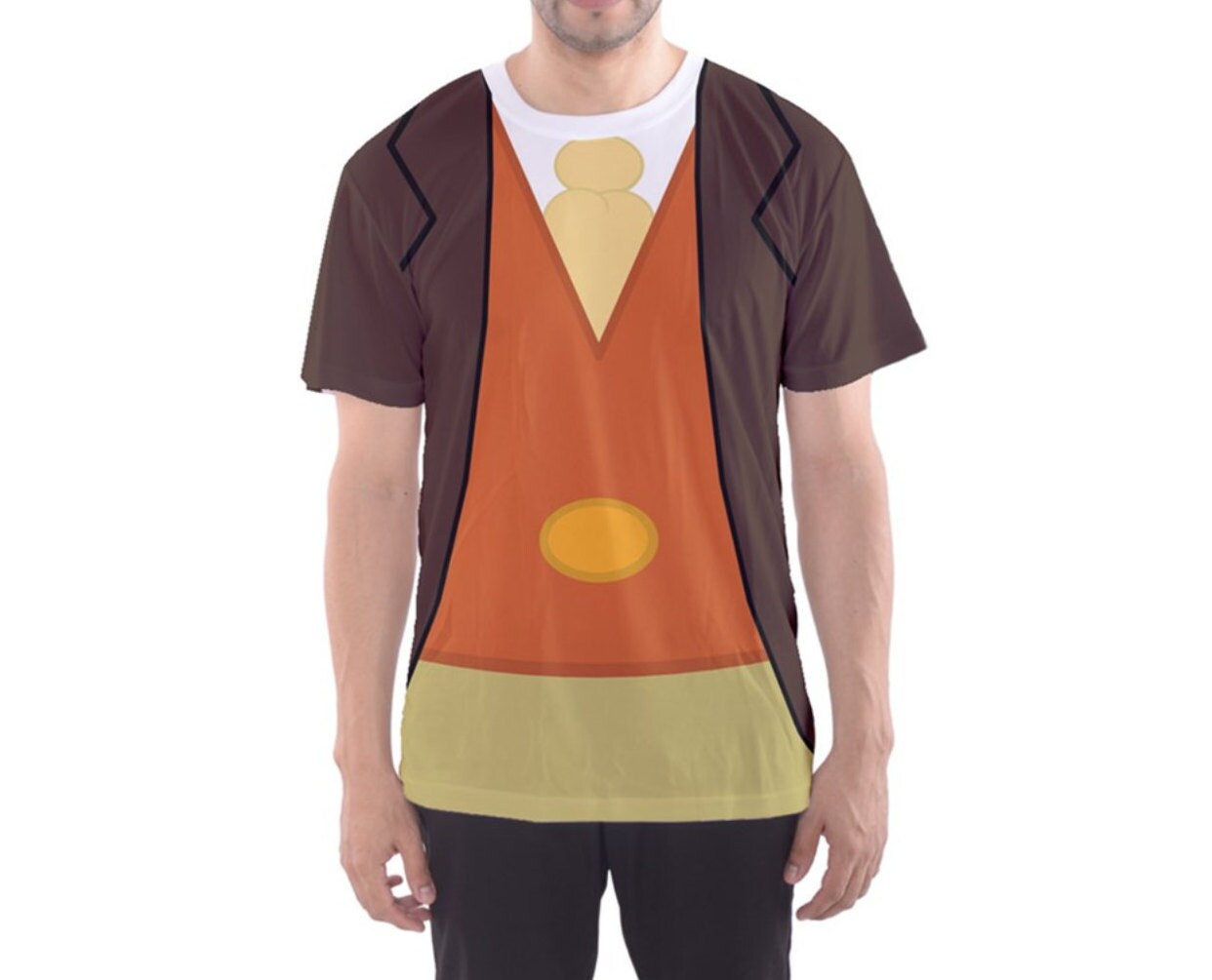 Men's Jiminy Cricket Pinocchio Inspired ATHLETIC Short Sleeve Shirt
