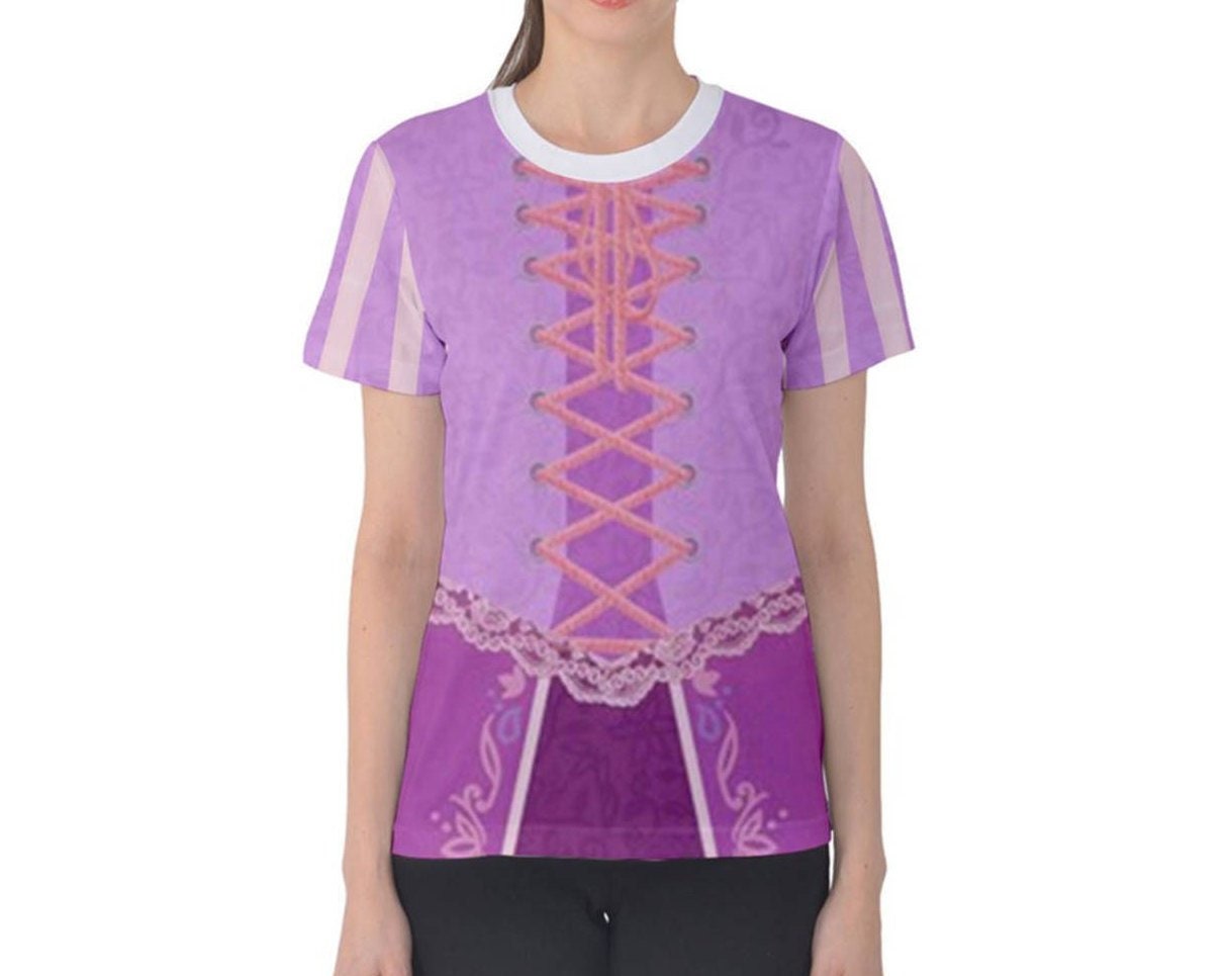 Women's Rapunzel Inspired ATHLETIC Short Sleeve Shirt