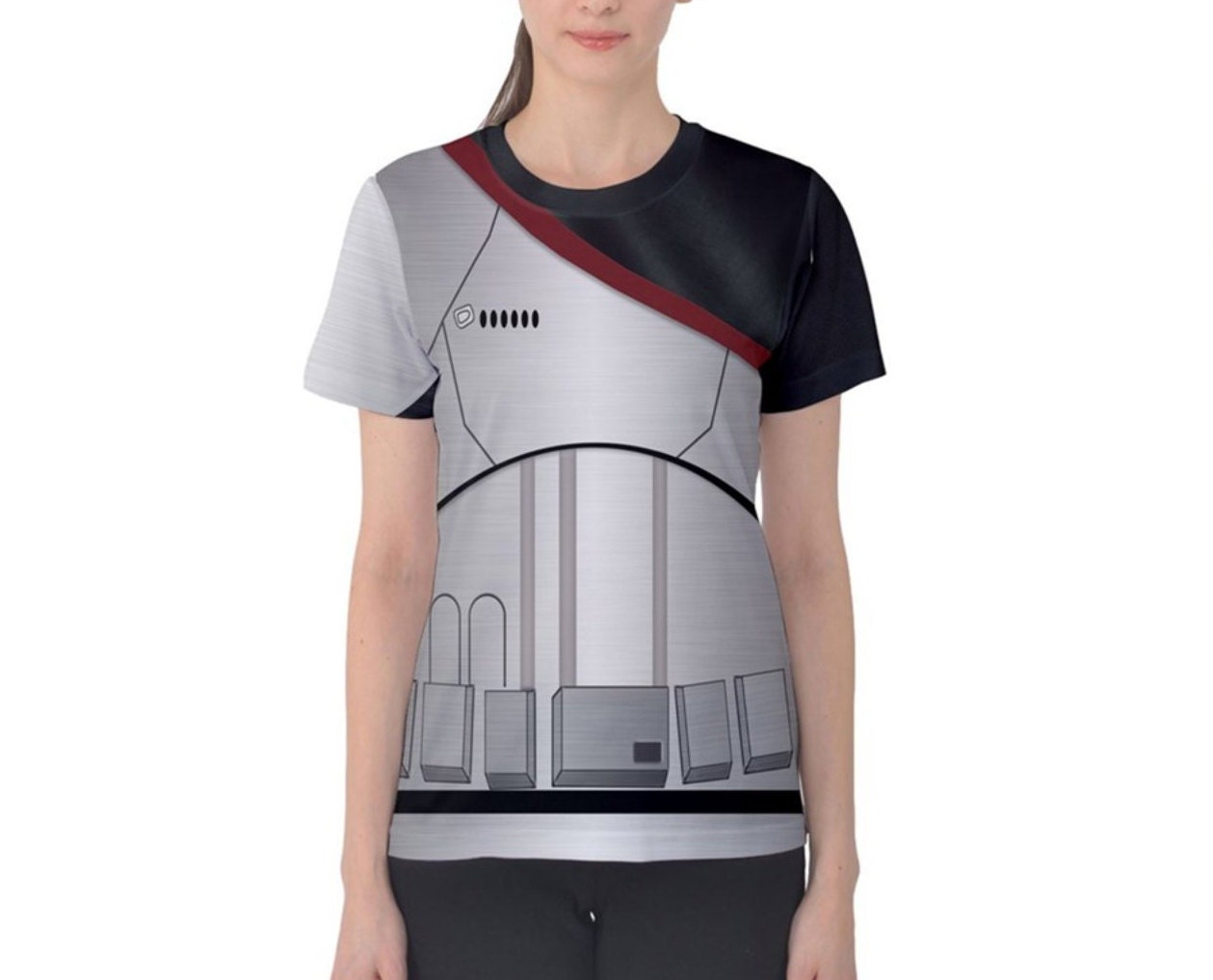 Women's Captain Phasma Inspired Short Sleeve Shirt