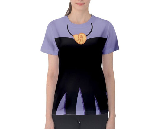 Women's Ursula (With Necklace) Inspired Short Sleeve Shirt