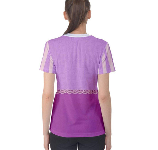 Women's Rapunzel Inspired ATHLETIC Short Sleeve Shirt