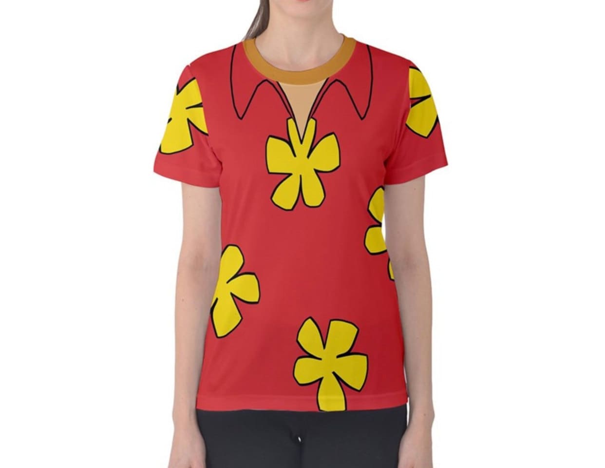 Women's Dale Chip and Dale Inspired Short Sleeve Shirt