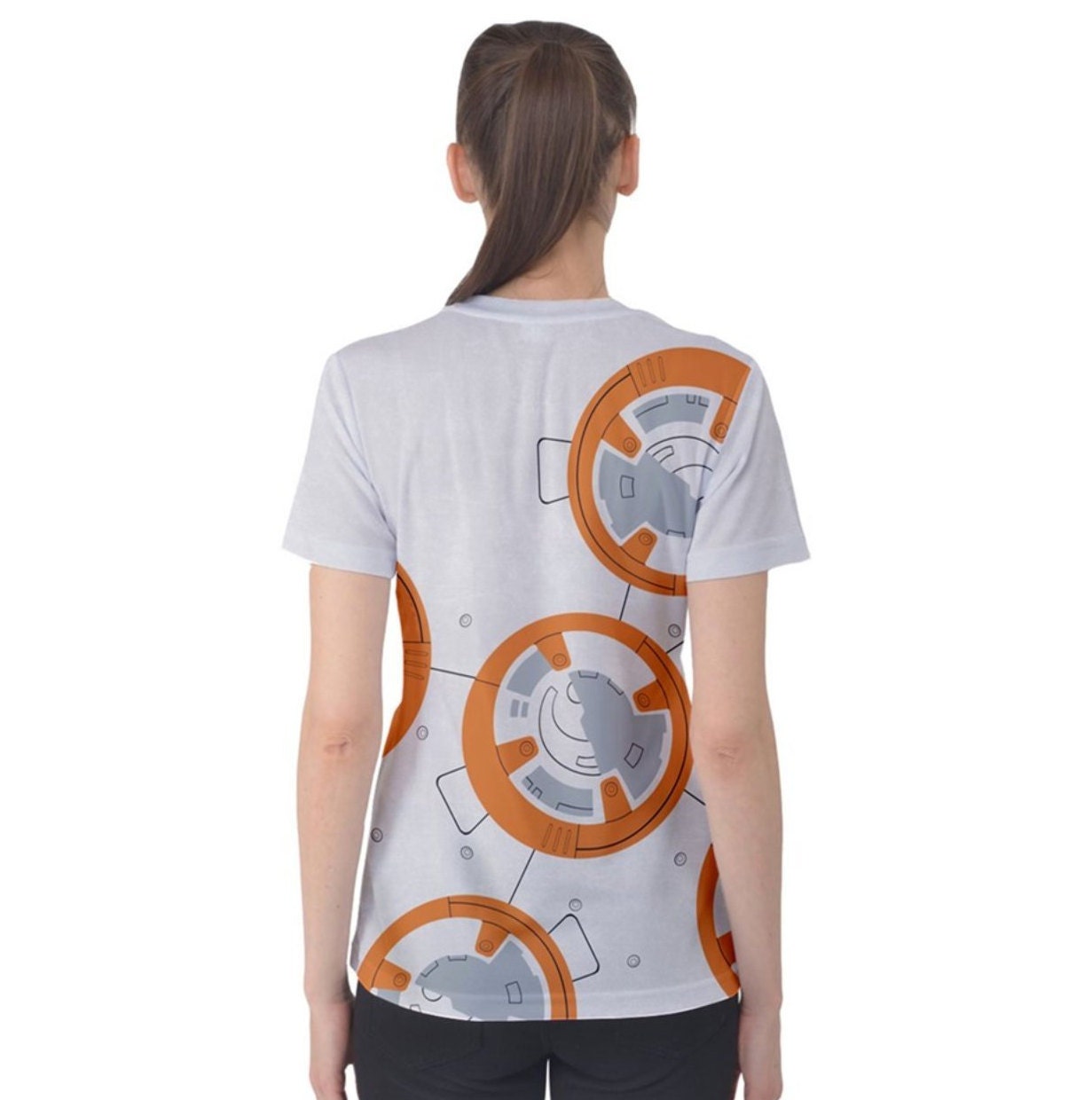 Women's BB-8 Inspired ATHLETIC Short Sleeve Shirt