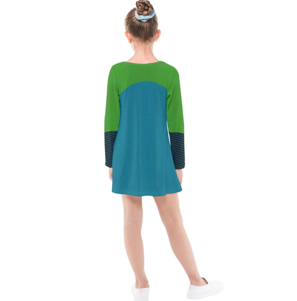 READY-to-SHIP Voyd Inspired Kid's Long Sleeve Dress: Sublimation Print Costume