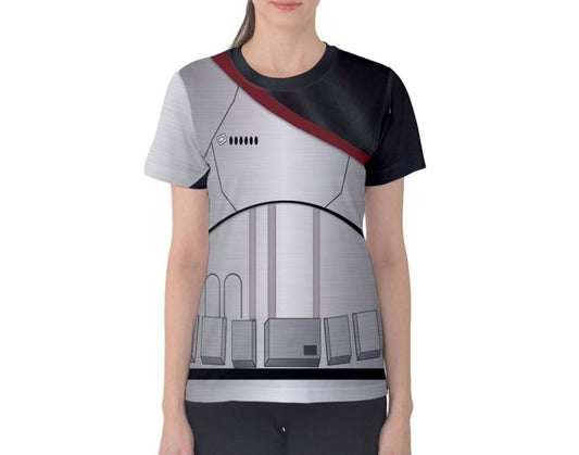 Women's Captain Phasma Inspired ATHLETIC Short Sleeve Shirt