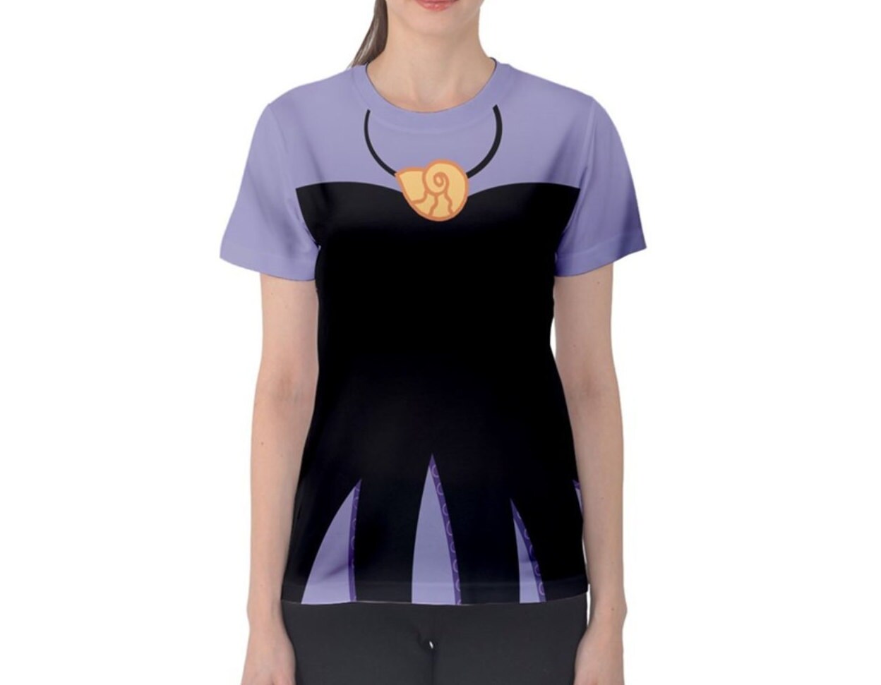Women's Ursula Inspired ATHLETIC Short Sleeve Shirt
