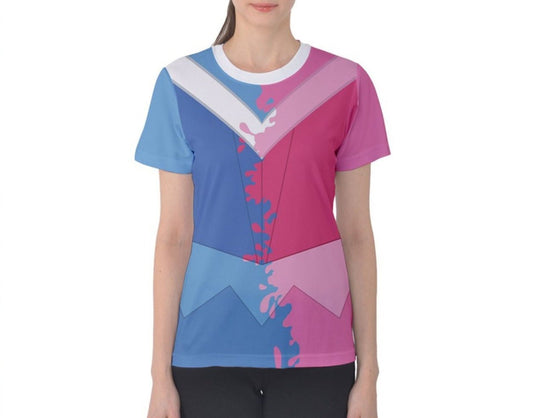 Women's Aurora Make It Pink Make It Blue Sleeping Beauty Inspired Short Sleeve Shirt