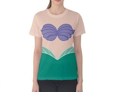 Women's Ariel Mermaid Inspired Short Sleeve Shirt