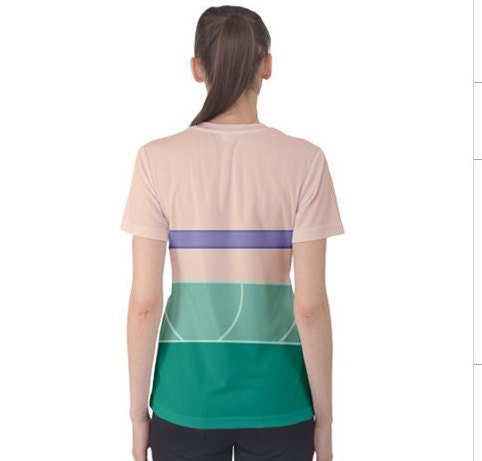 Women's Ariel Mermaid Inspired Short Sleeve Shirt