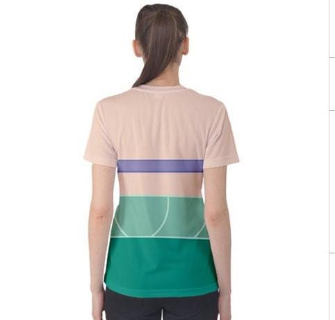 Women's Ariel Mermaid Inspired Short Sleeve Shirt