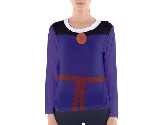 Women's Evil Queen Snow White Inspired Long Sleeve V-Neck Shirt