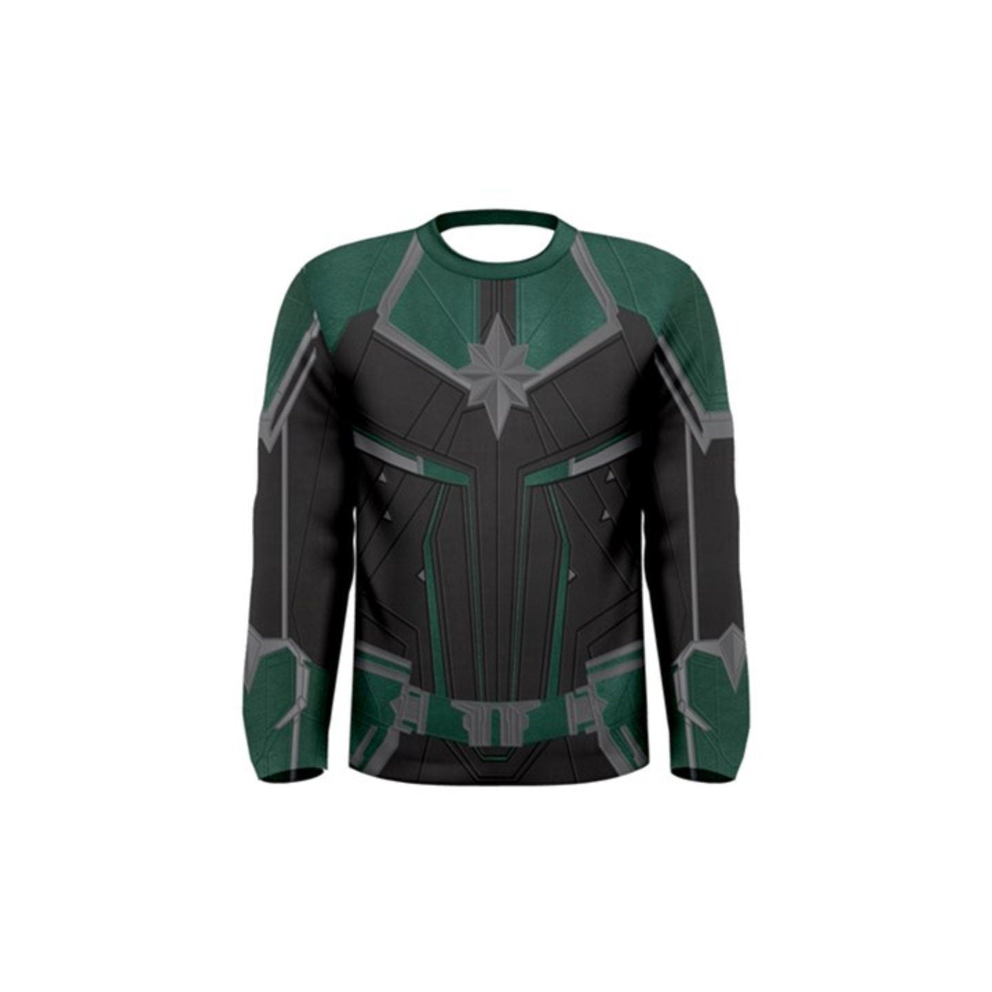 READY-to-SHIP Capt. Danvers Starforce Inspired Long Sleeve Shirt - Sublimation Print