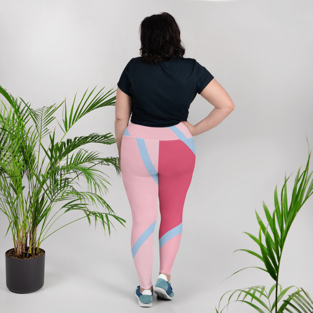 Bubblegum Wall Inspired Plus Size Leggings
