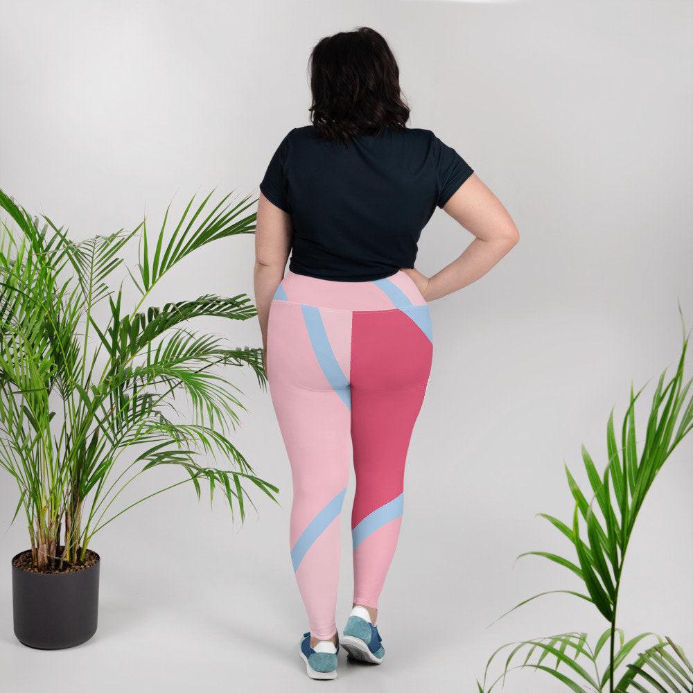 Bubblegum Wall Inspired Plus Size Leggings