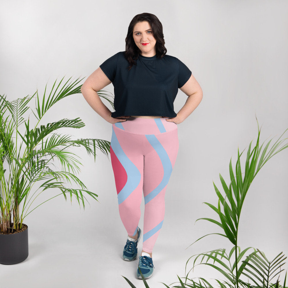 Bubblegum Wall Inspired Plus Size Leggings