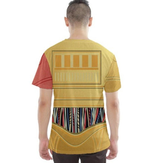 Men's C3PO Force Awakens Inspired ATHLETIC Short Sleeve Shirt