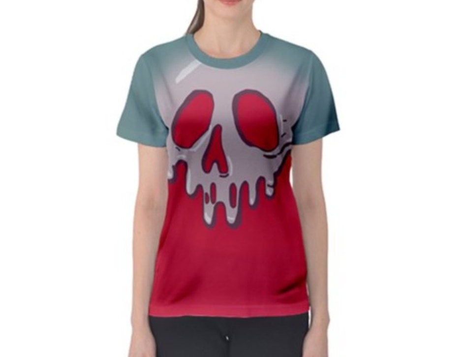 Women's Poison Apple Snow White and the Seven Dwarfs Inspired ATHLETIC Short Sleeve Shirt