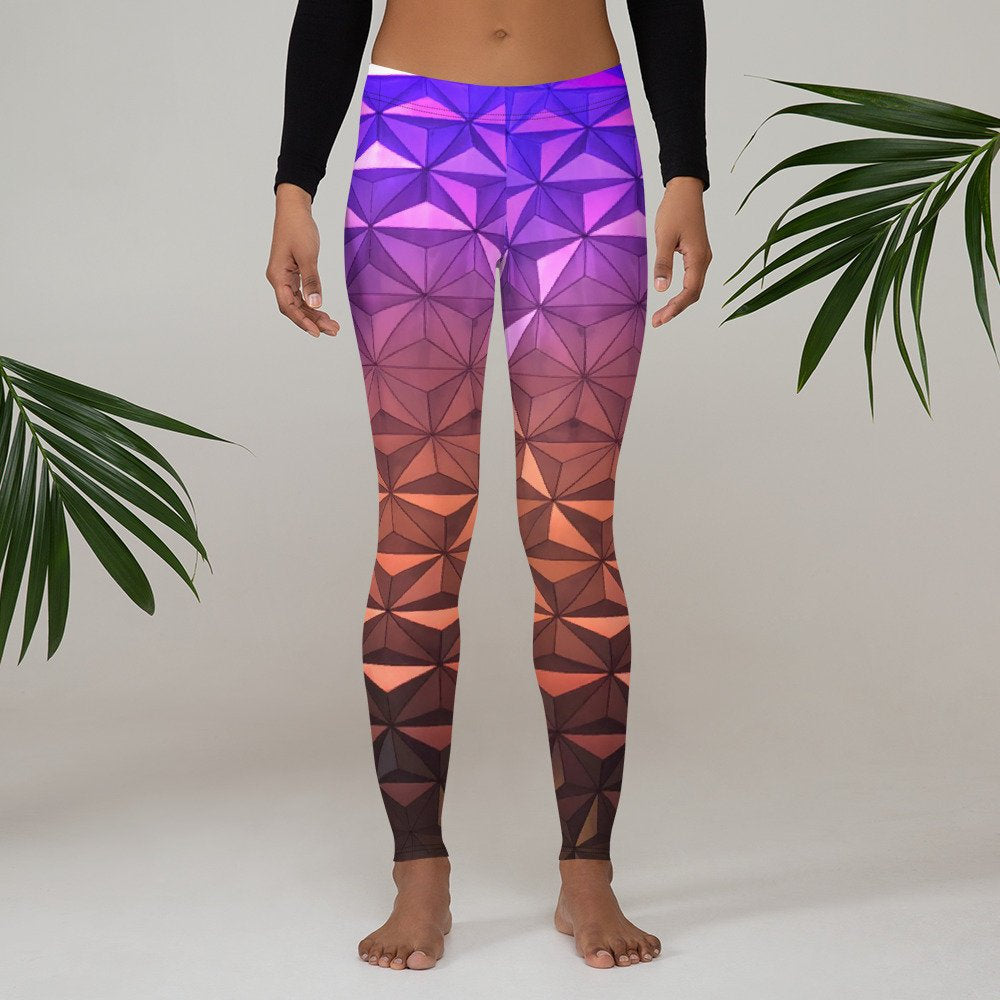Nighttime Spaceship Earth Epcot Inspired Leggings