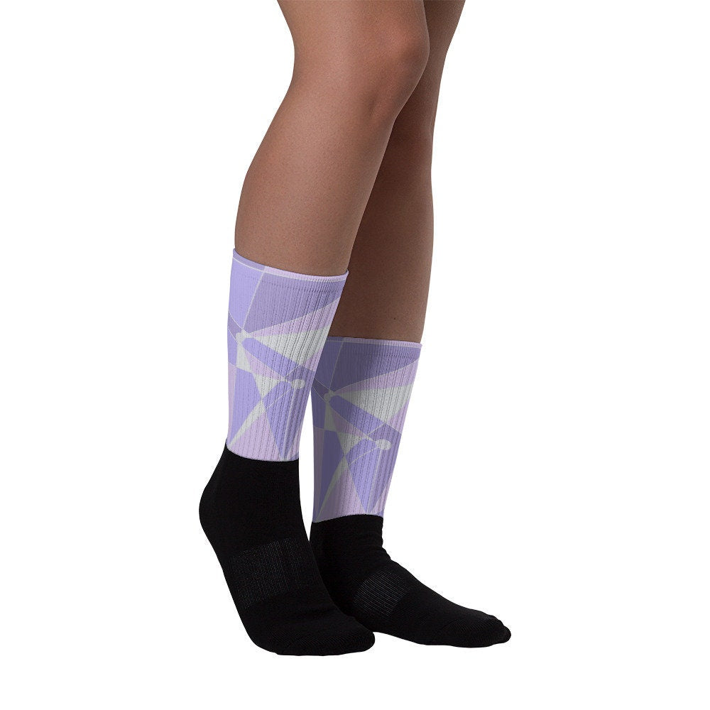 Galactic Purple Wall Inspired Socks
