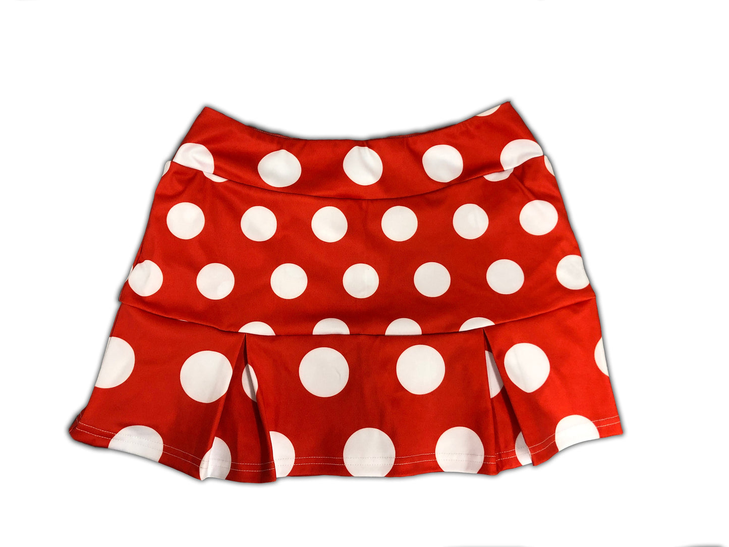 READY-to-SHIP Minnie Mouse Inspired Sport Skirt: Red Polka Dot, Size XS
