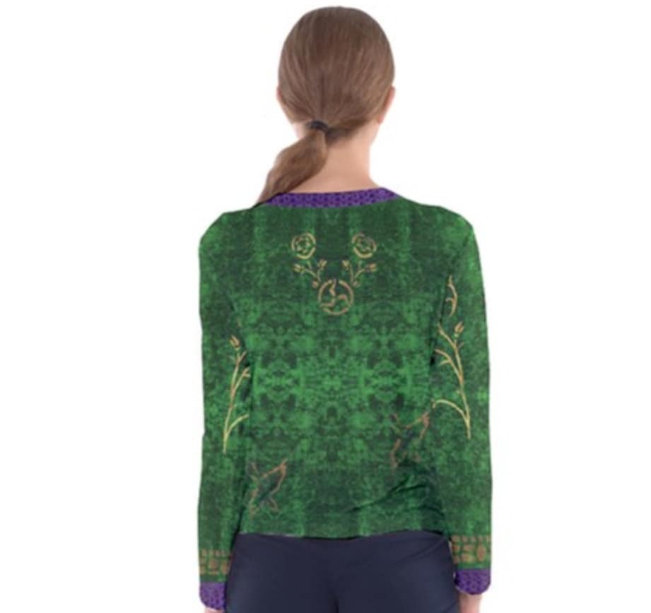 Women's Winifred Sanderson Inspired Long Sleeve V-Neck Shirt