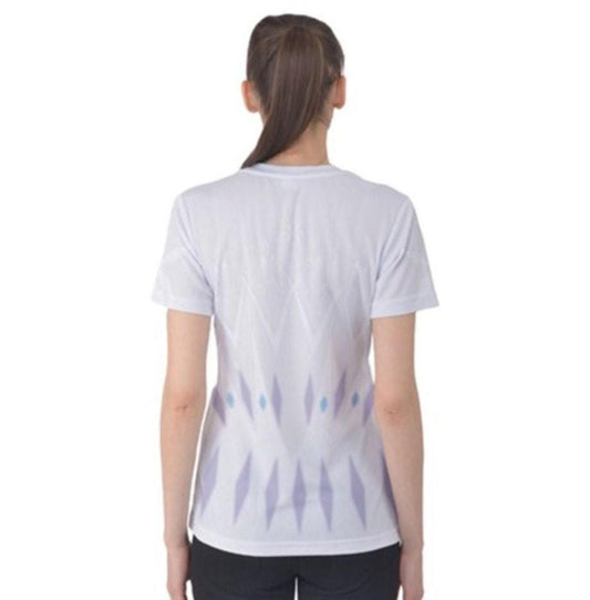 Women's Elsa Elements Inspired ATHLETIC Short Sleeve Shirt