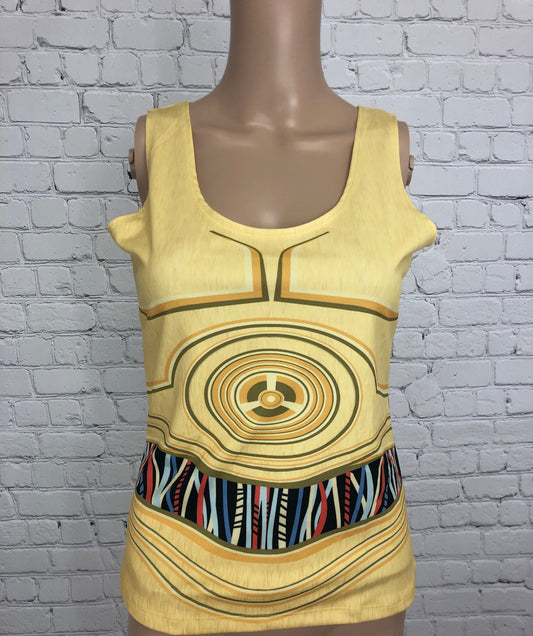 Women's C3PO Inspired Tank Top