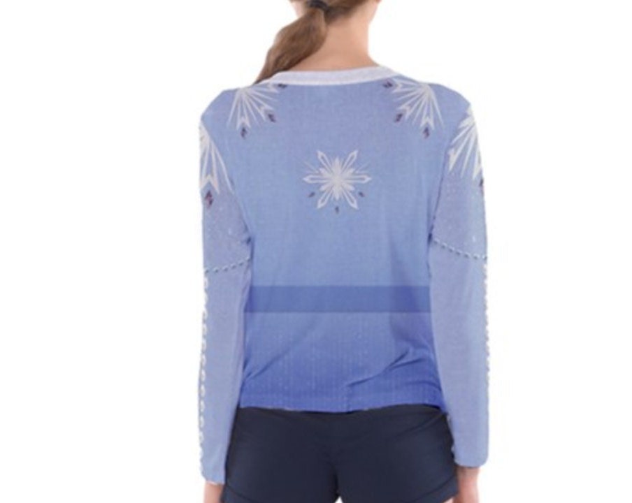 Women's Elsa Inspired Long Sleeve V-Neck Shirt