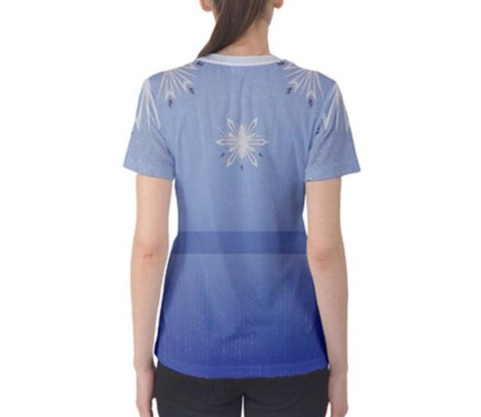 Women's Elsa Inspired Short Sleeve Shirt