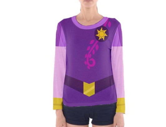 Women's Rapunzel Inspired Long Sleeve V-Neck Shirt