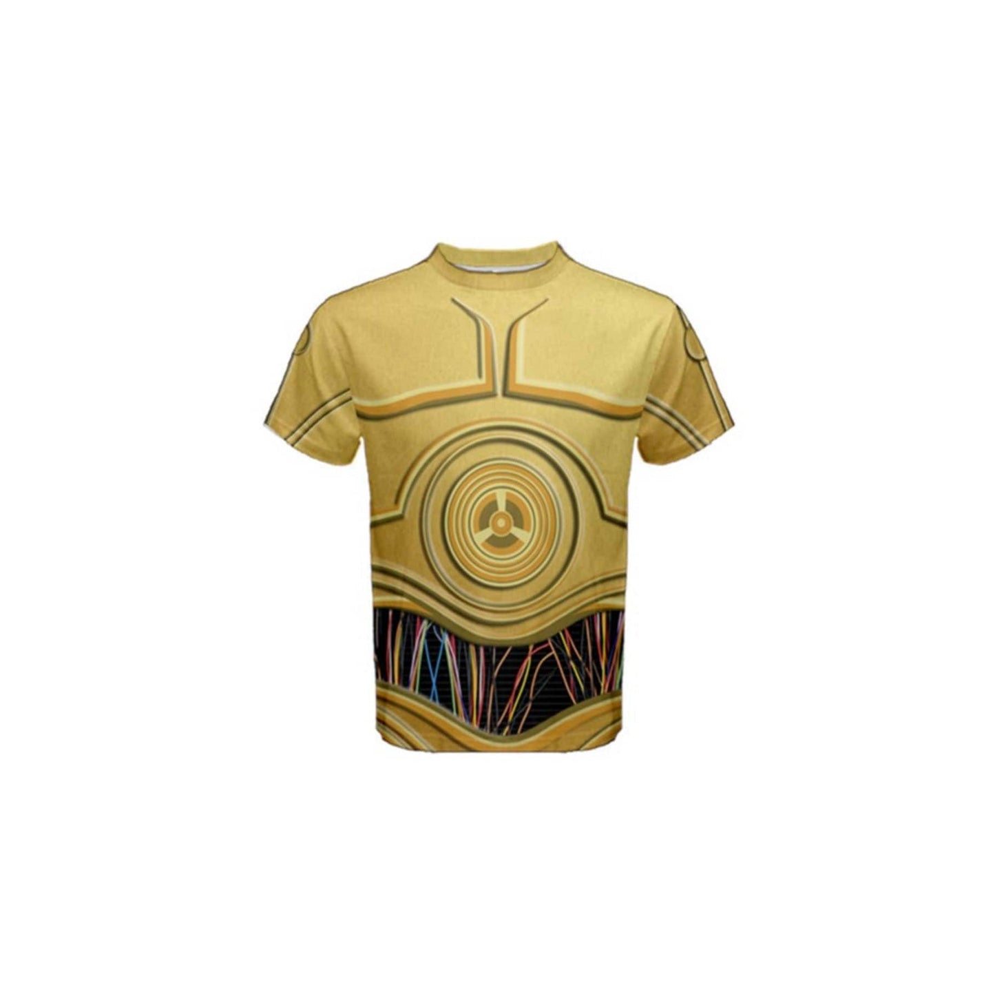 Men's C3PO Inspired Short Sleeve Shirt