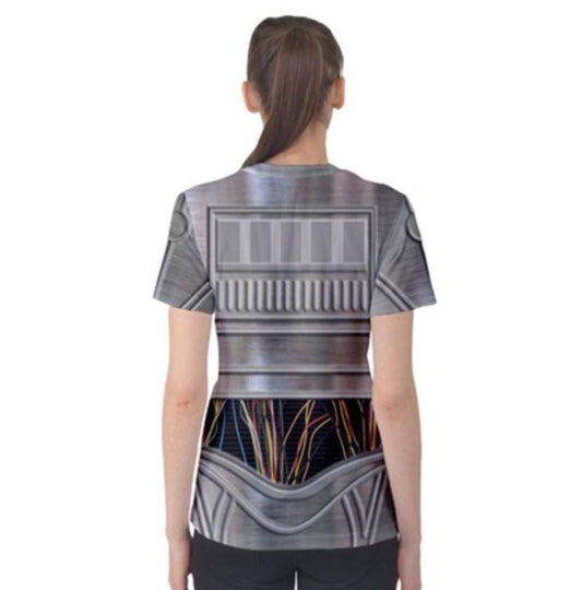 Women's E-3PO Inspired Short Sleeve Shirt