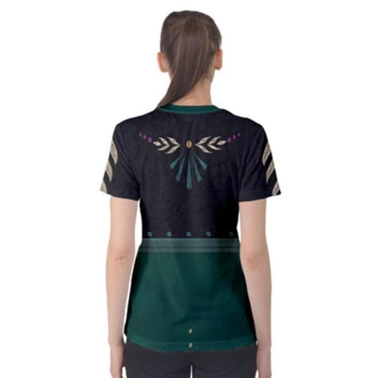 Women's Queen Anna Inspired ATHLETIC Short Sleeve Shirt