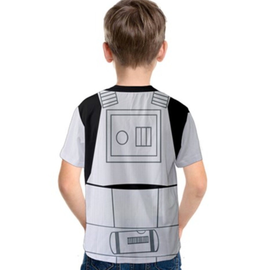READY-to-SHIP Kids Stormtrooper Inspired Shirt: Sublimation Print Costume